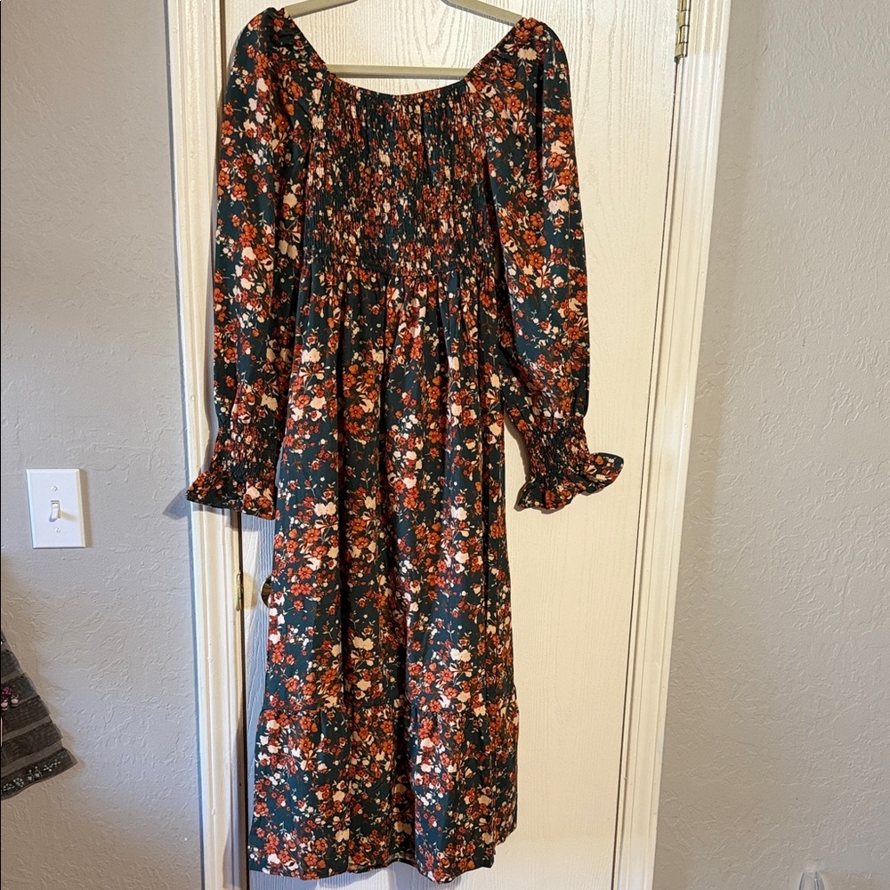 Floral Long Sleeve Dress